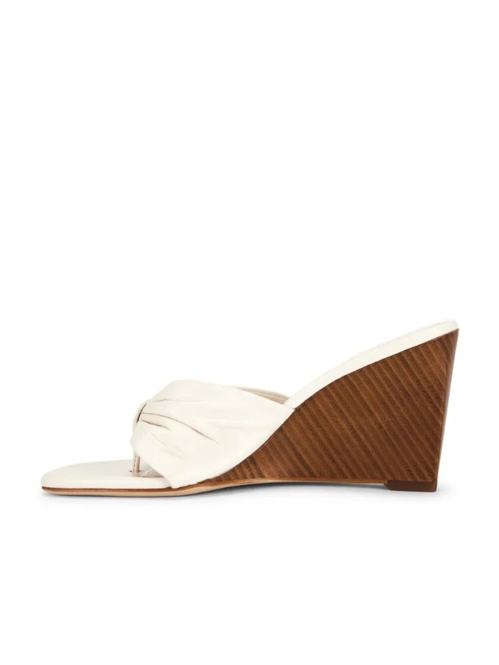 Veronica Beard Tullia Wedge Sandal, Ecru